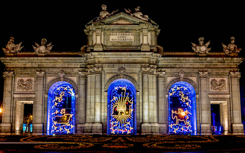 Christmas lights Spain